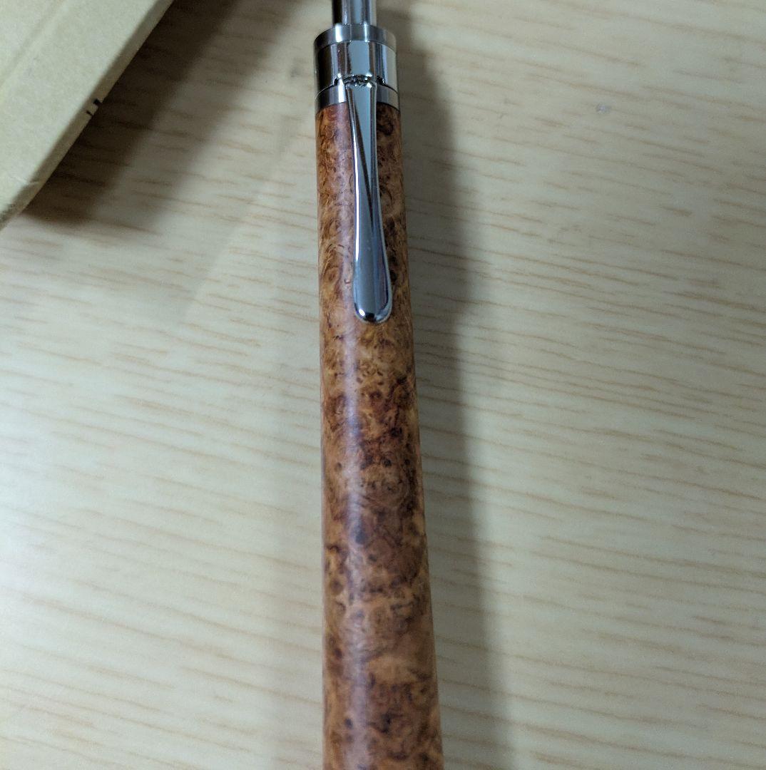工房楔　花梨こぶ杢（上杢）シャープペンシル　固定式口金付き！