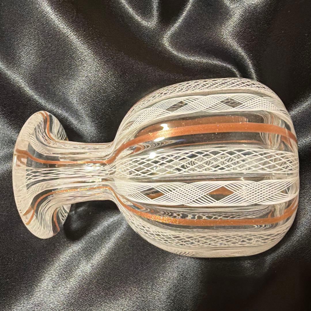 マ*ア様 ベネチアンガラス ムラーノガラス バラリン工房 八角形 香水瓶