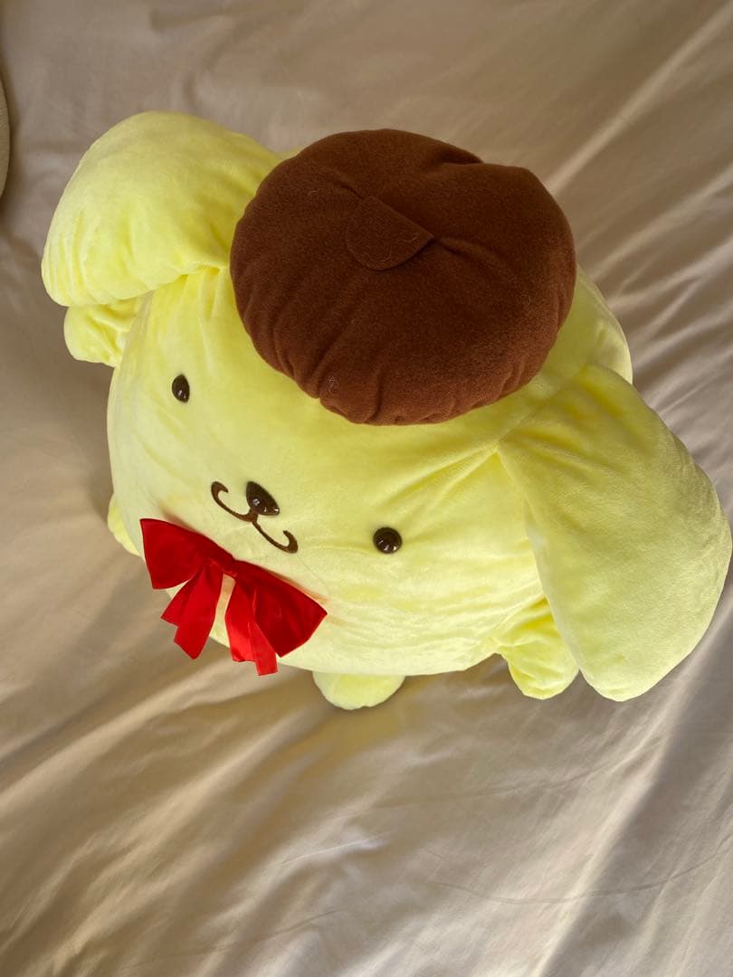 BIG 大きな黄色いぬいぐるみ ドングリ帽子付き 約60cm