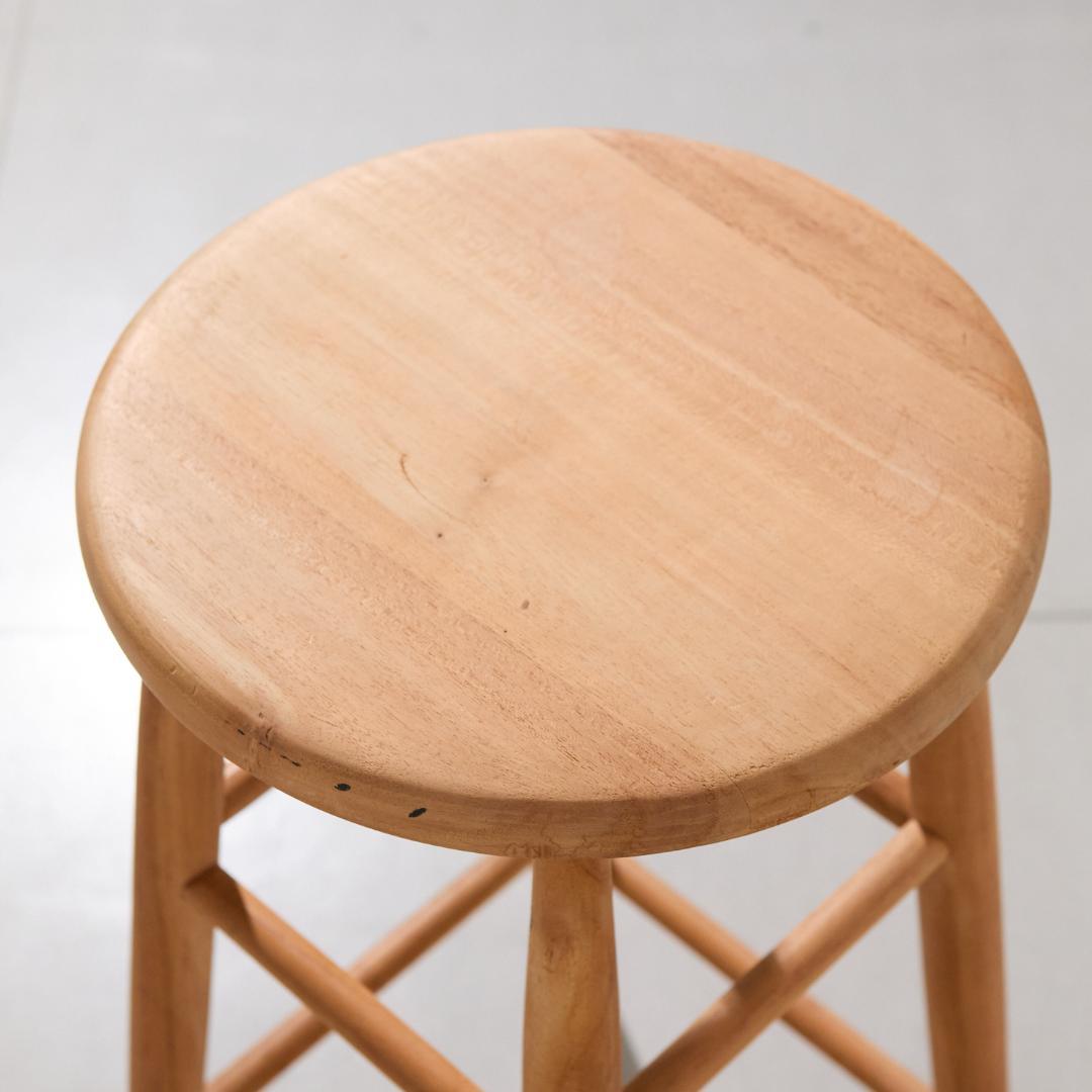 スツール　ハイスツール　天然木
