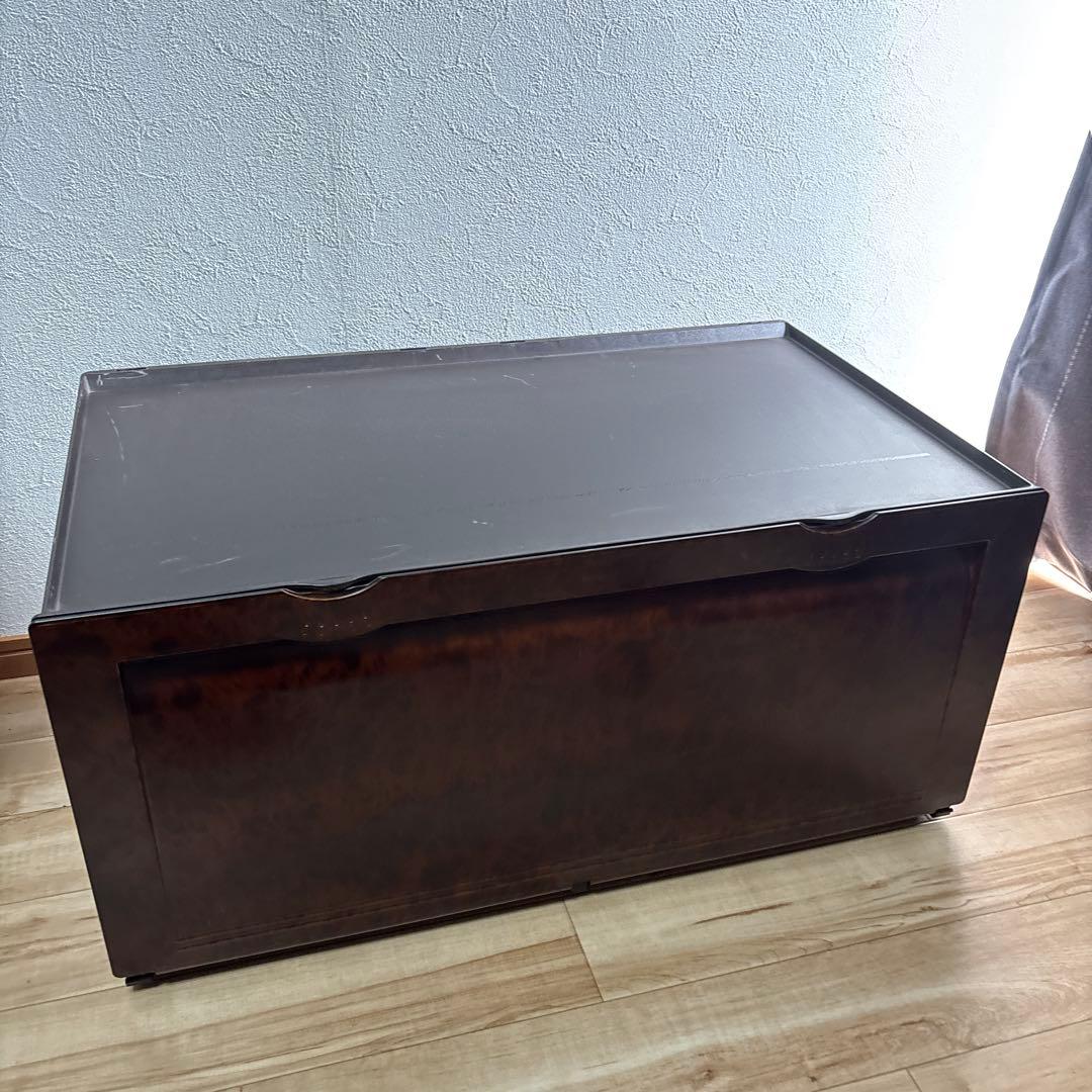 タッパーウェア　スーパーチェスト　深型　ダークアンバー色　状態良い　最安値