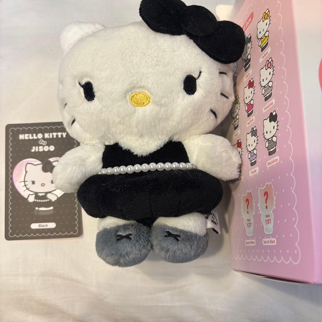 【24h以内発送❣️】ハローキティ×ジス PLUSH キーリング ブラック