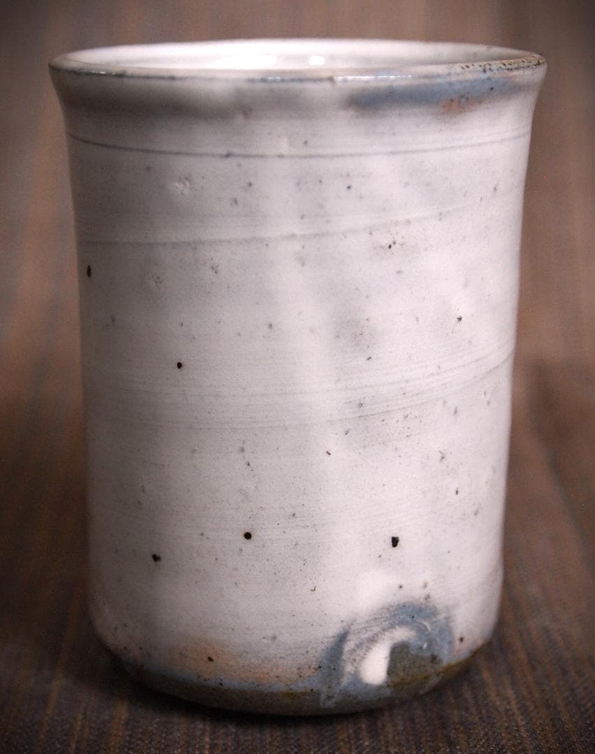 未使用★中里隆★唐津粉引筒湯呑セット★共箱