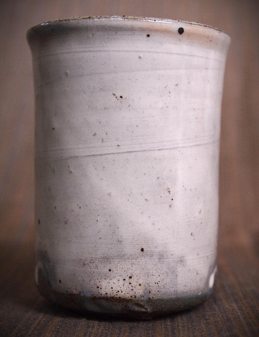 未使用★中里隆★唐津粉引筒湯呑セット★共箱