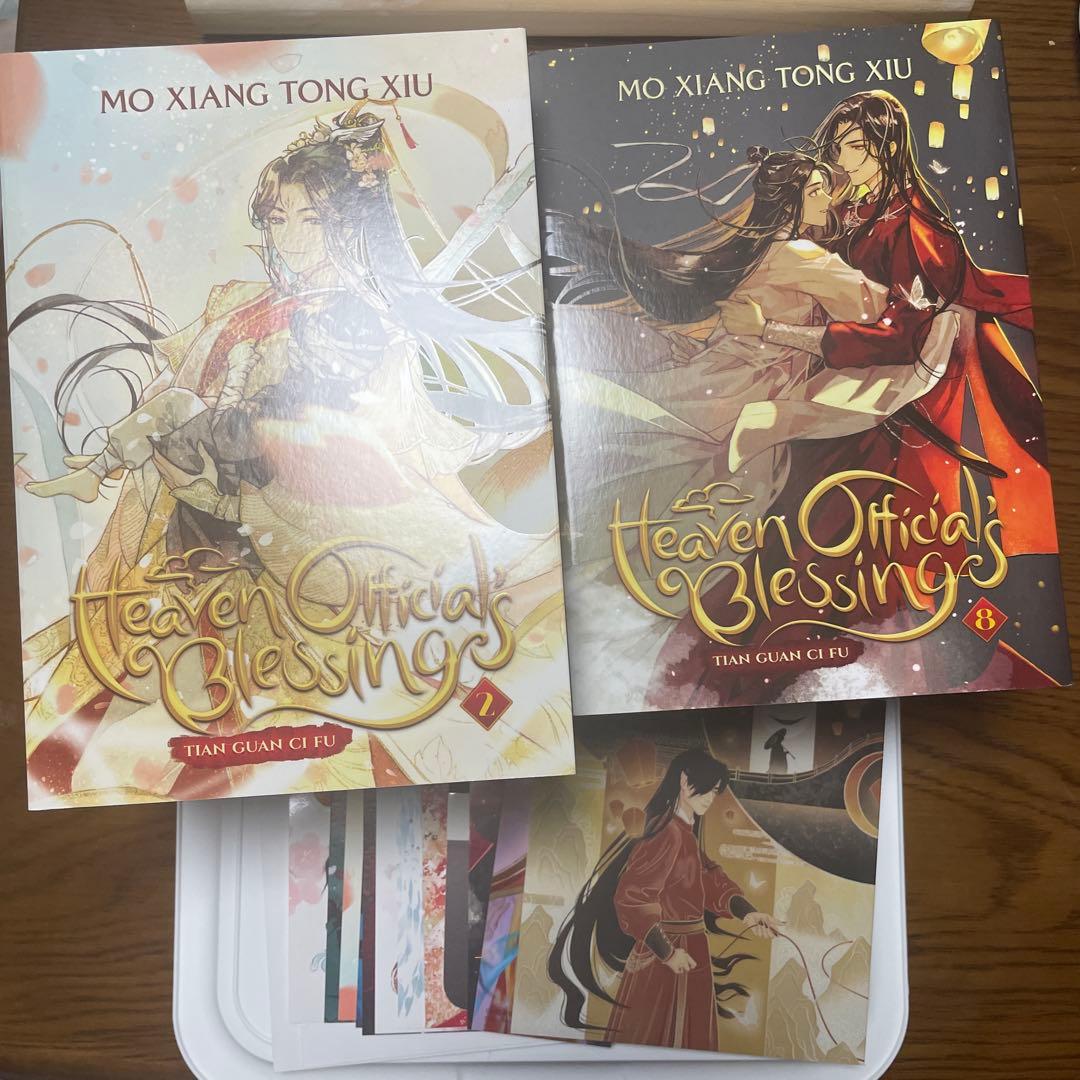 天官賜福 英語版 2-8巻&付属特典/ポスター/カード/ノート/栞などなどセット