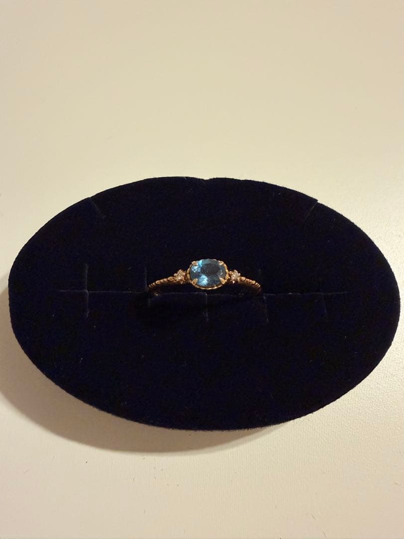 NOJESS ノジェス K10 アクアマリン ダイヤモンド リング 11号