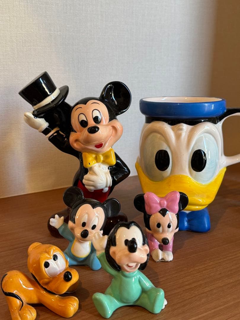 東京ディズニーランド　陶器　フィギュアセット ミッキー・ミニー・ドナルド