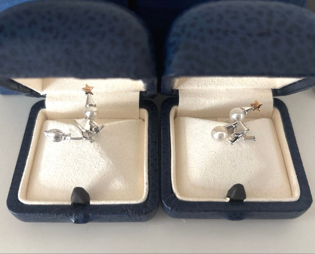 【新品】MIKIMOTO ミキモト ピンブローチ 2個セット 箱付き