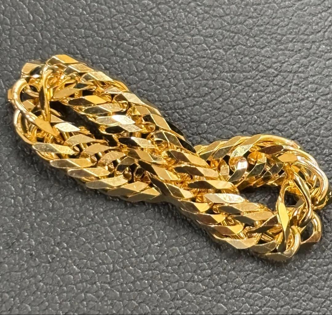 12面トリプルカット】K18喜平リング約13号約2.8g イエローゴールド18金