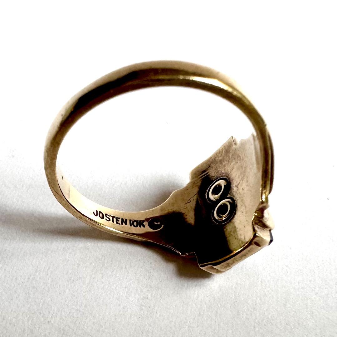 アクセサリー K10YG JOSTEN College Ring 1965 Vintage