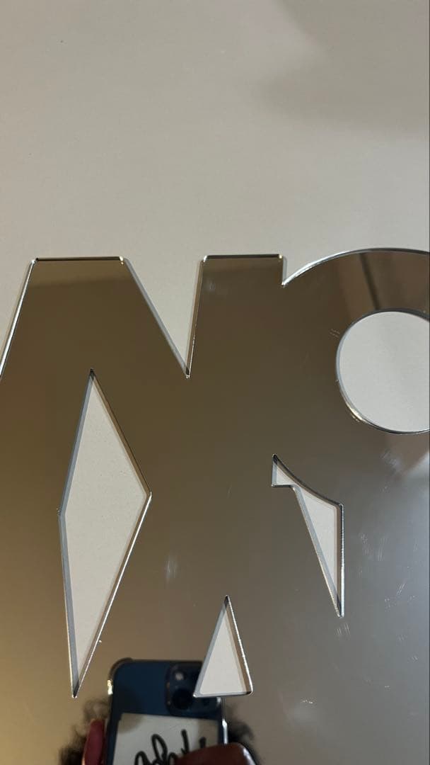 “NO WAR” placard（Mirror） 北山雅和