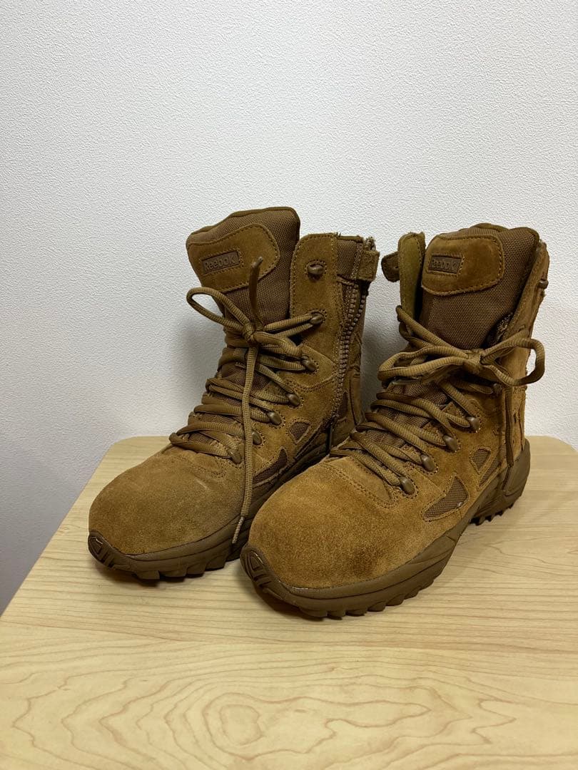 ミリタリーブーツ ブラウン スエード