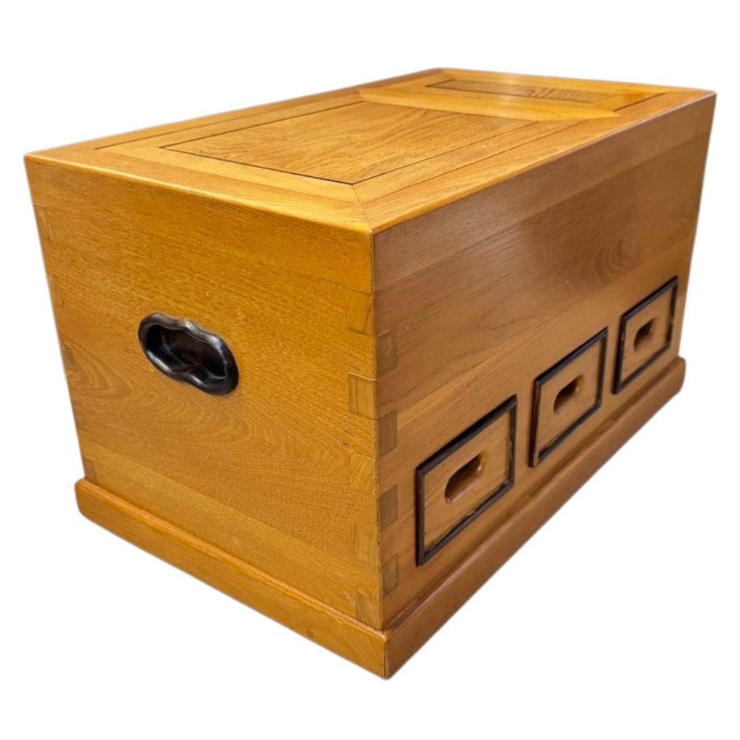 【美品】無垢 天然木 関西火鉢 大和火鉢 囲炉裏 長火鉢 火鉢 角火鉢 箱火鉢