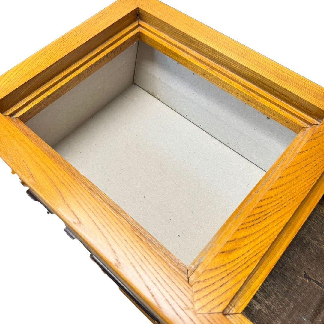 【美品】無垢 天然木 関西火鉢 大和火鉢 囲炉裏 長火鉢 火鉢 角火鉢 箱火鉢