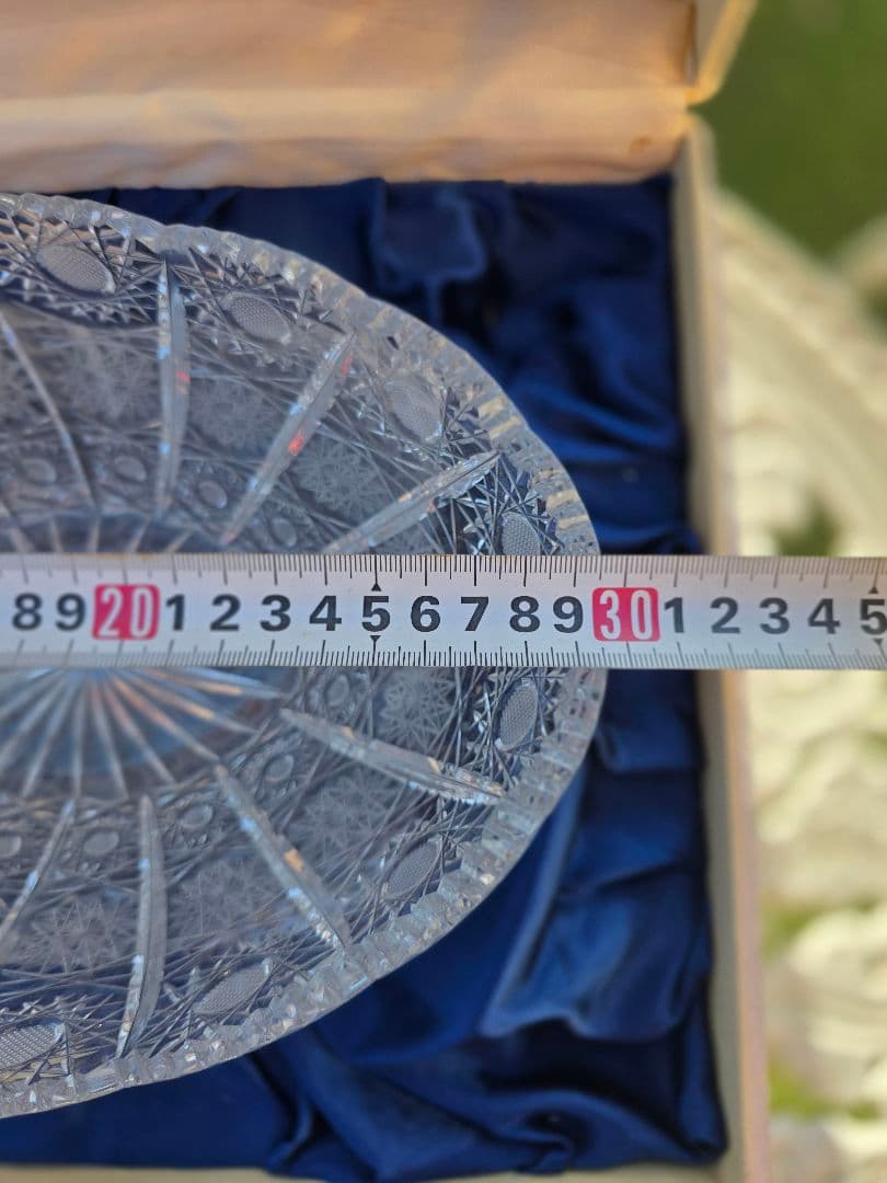 Sachsen Crystal オーバル型クリスタルボウル