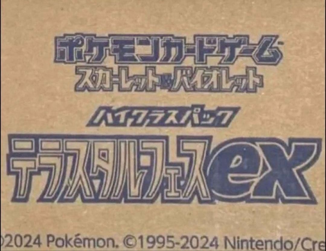 テラスタルフェスex 未開封カートン