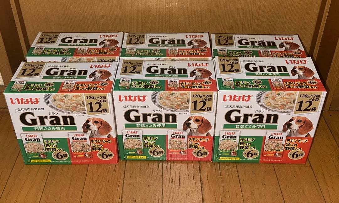 いなば Gran チキンと野菜 120g×12個入り 6ケース