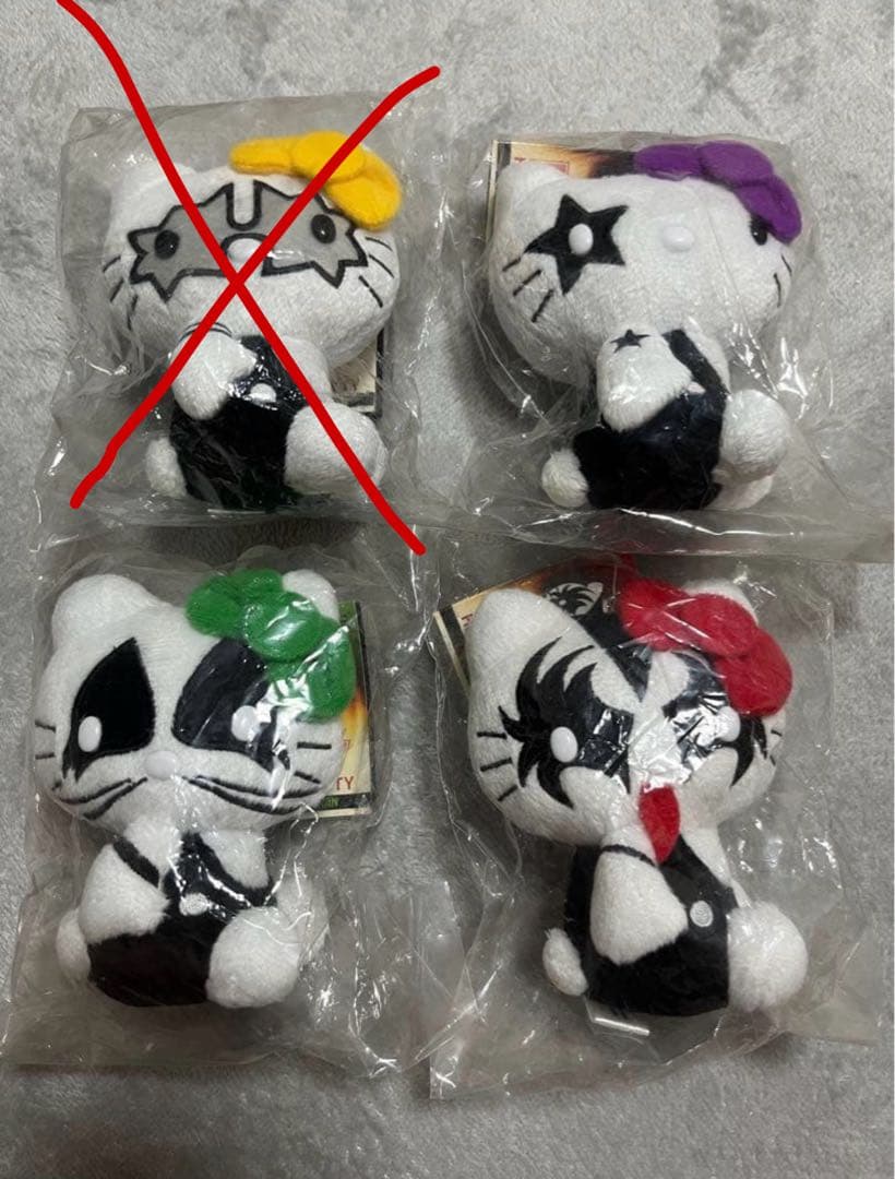 【激レア】KISS ハローキティ ぬいぐるみセット 3種