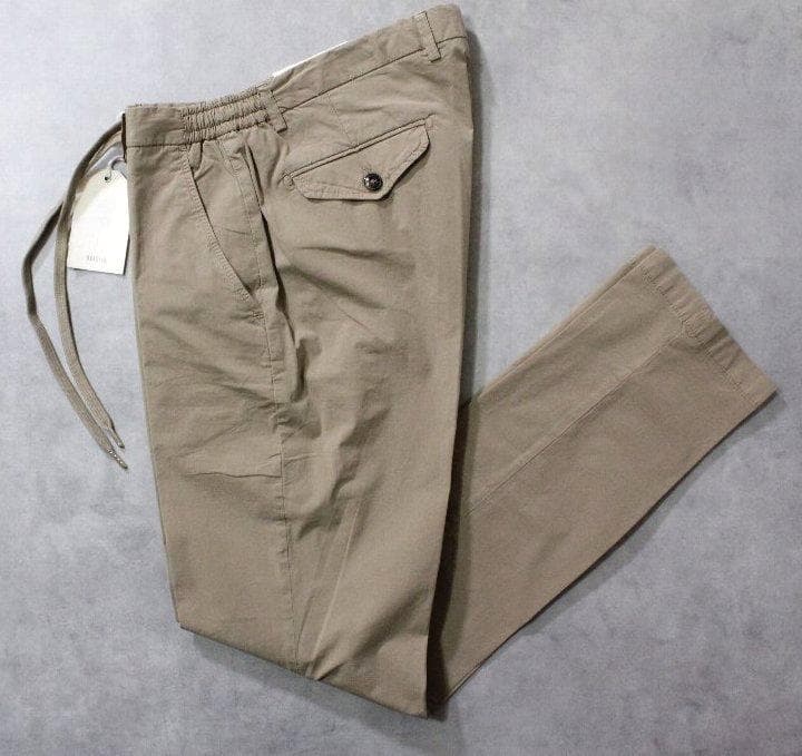 BRIGLIA 1949★新品３万円ブリリア ウエストギャザーコットンパンツ45