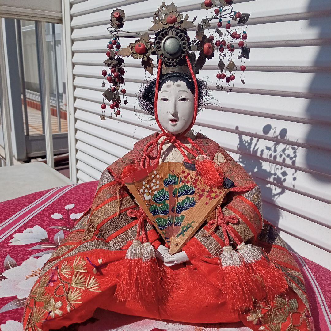 アンティーク １００年　古今雛 明治〜大正期　親王飾り時代大型お雛様