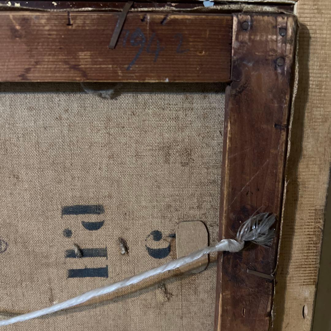 作者不詳　風景画 油彩画