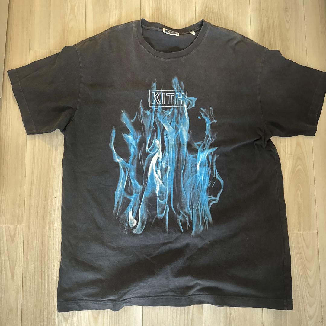 KITH フレイムプリント Tシャツ Lサイズ