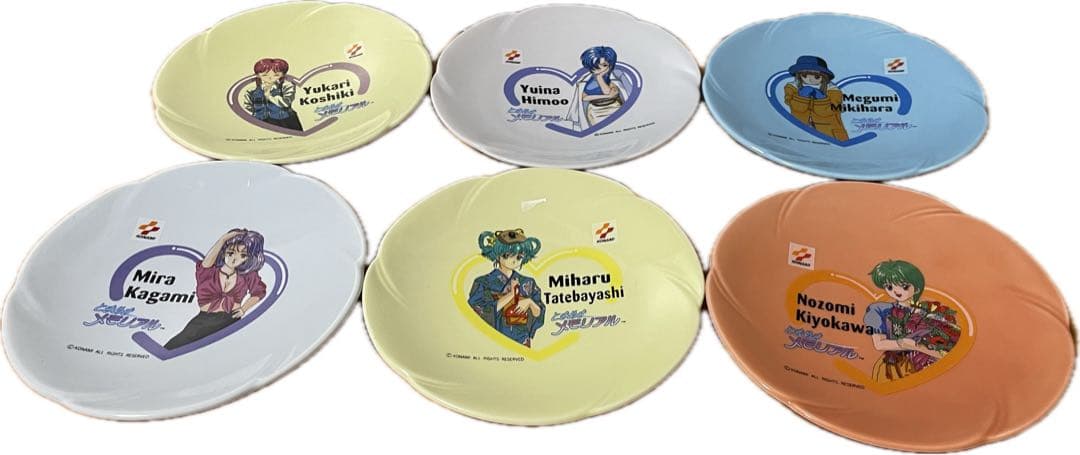 １６　ときめきメモリアル ハート型プレート6枚セット