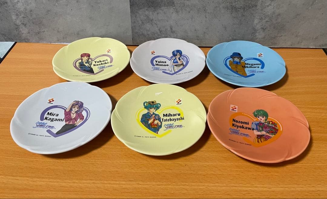 １６　ときめきメモリアル ハート型プレート6枚セット