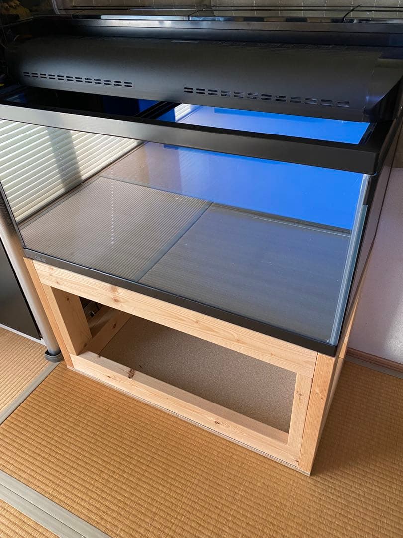 GEX 90センチガラス水槽 セット　水槽台　使用期間短い　徳島　引き取り限定
