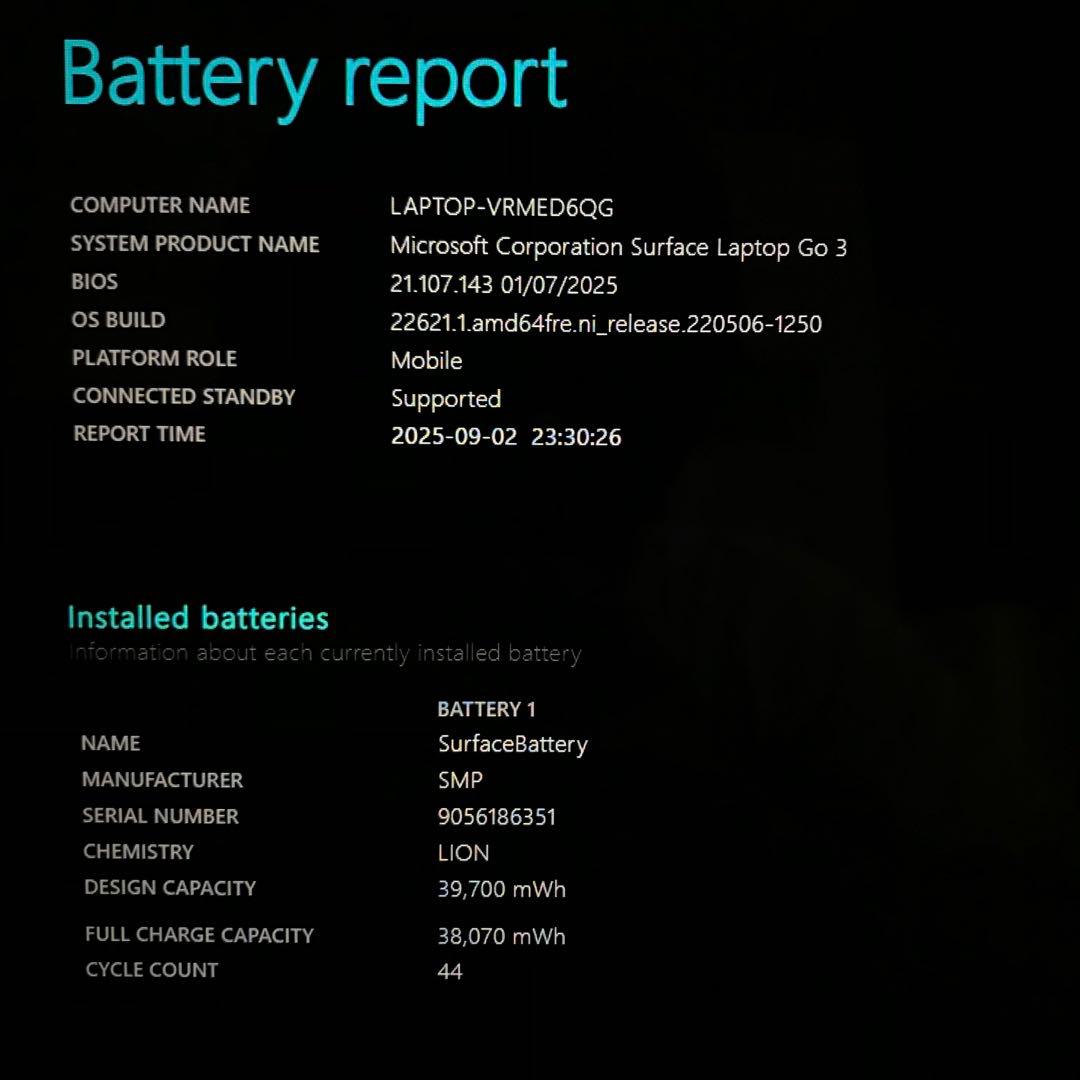 超美品・最上位Surface Laptop Go3 16G/512G Offce