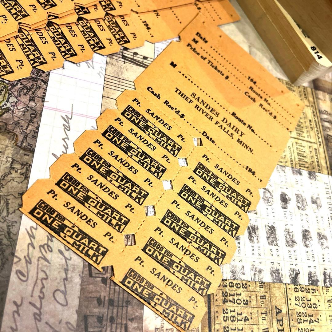 ヴィンテージ【ミルク配給チケット】海外チケット(ロールチケット