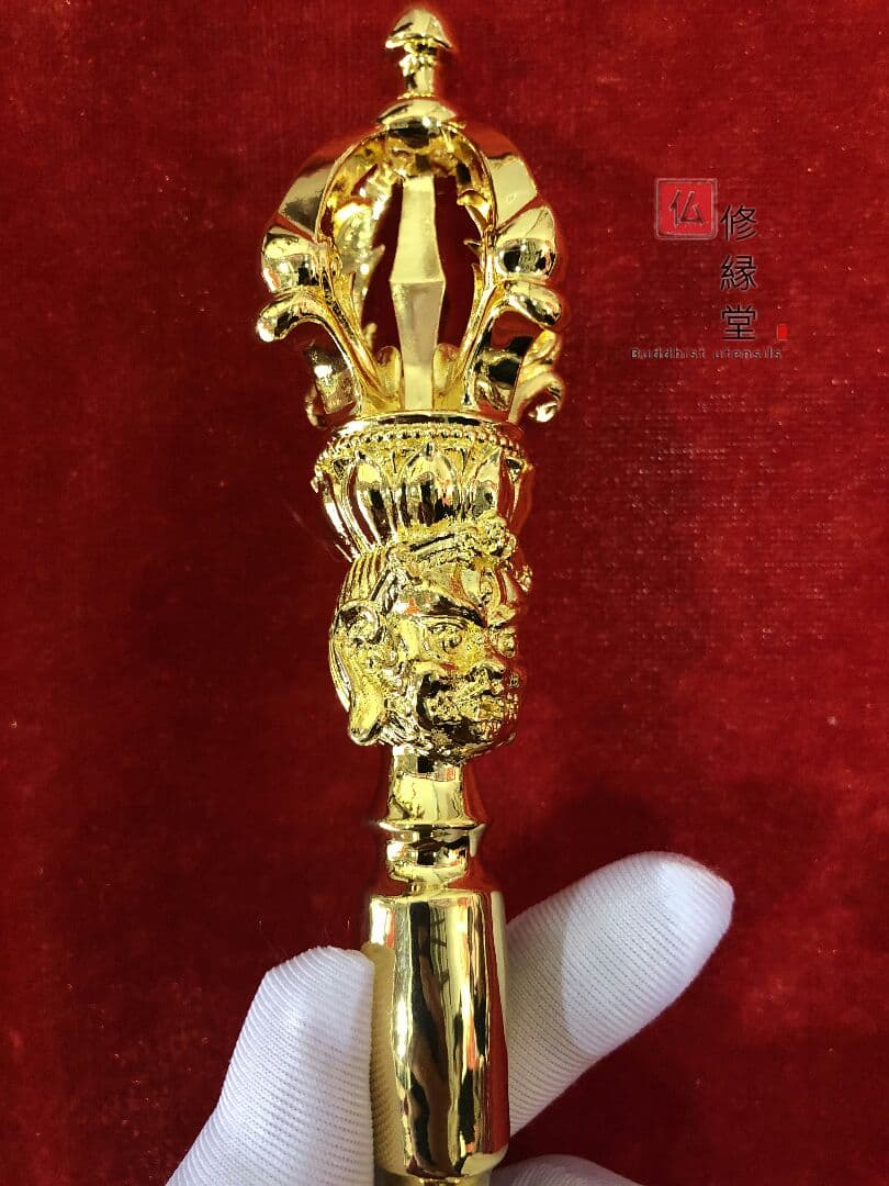 密教法具 法器 川派穢迹 金剛杵 寺院用 真鍮製