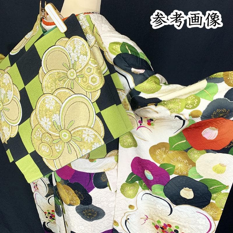 509z34☆玉城ティナ×紅一点 振袖 高身長 古典柄レトロ☆美品 成人式結婚式