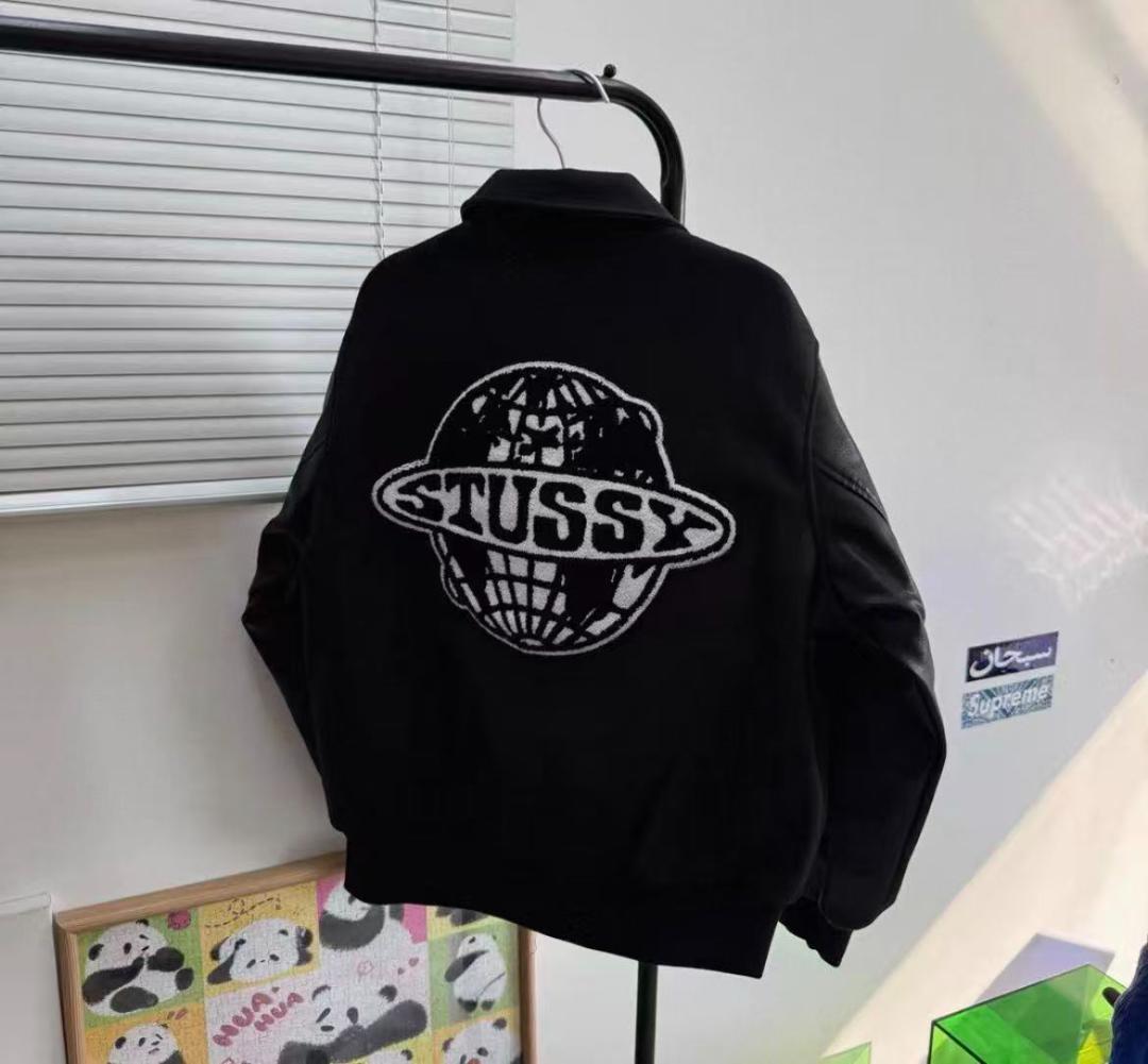 STUSSY 地球儀 バーシティジャケット 25FW メンズ