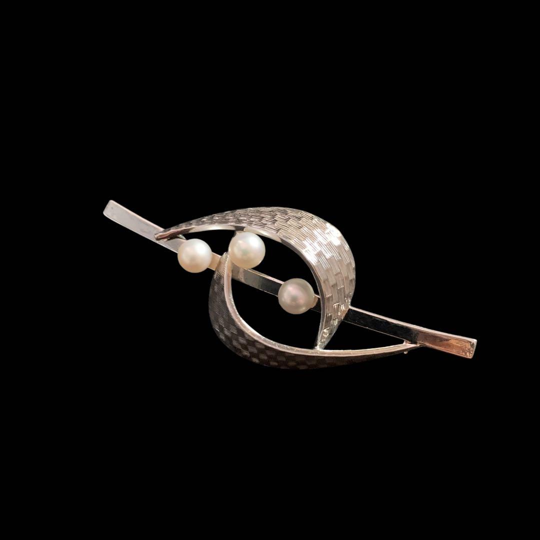 極美品！　ミキモト　パール　ブローチ