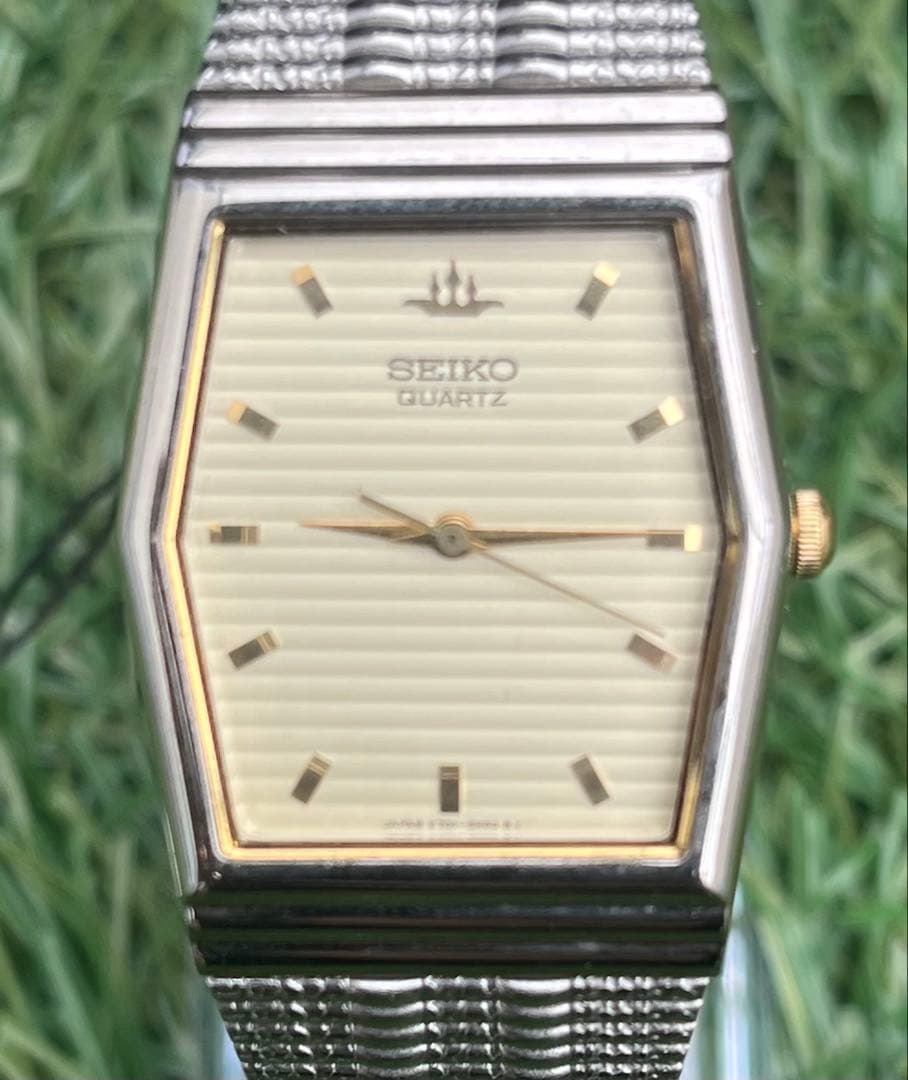 極美品◎SEIKOセイコー時計メンズシャンパンゴールドヴィンテージデッドストック