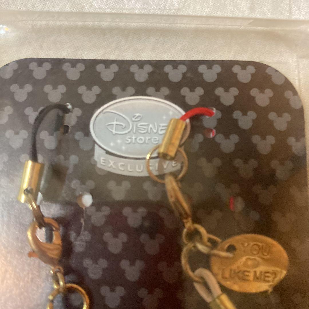 ミッキー　ミニー　ペア　ストラップ　新品未使用　ディズニーストアエクスクラッシブ