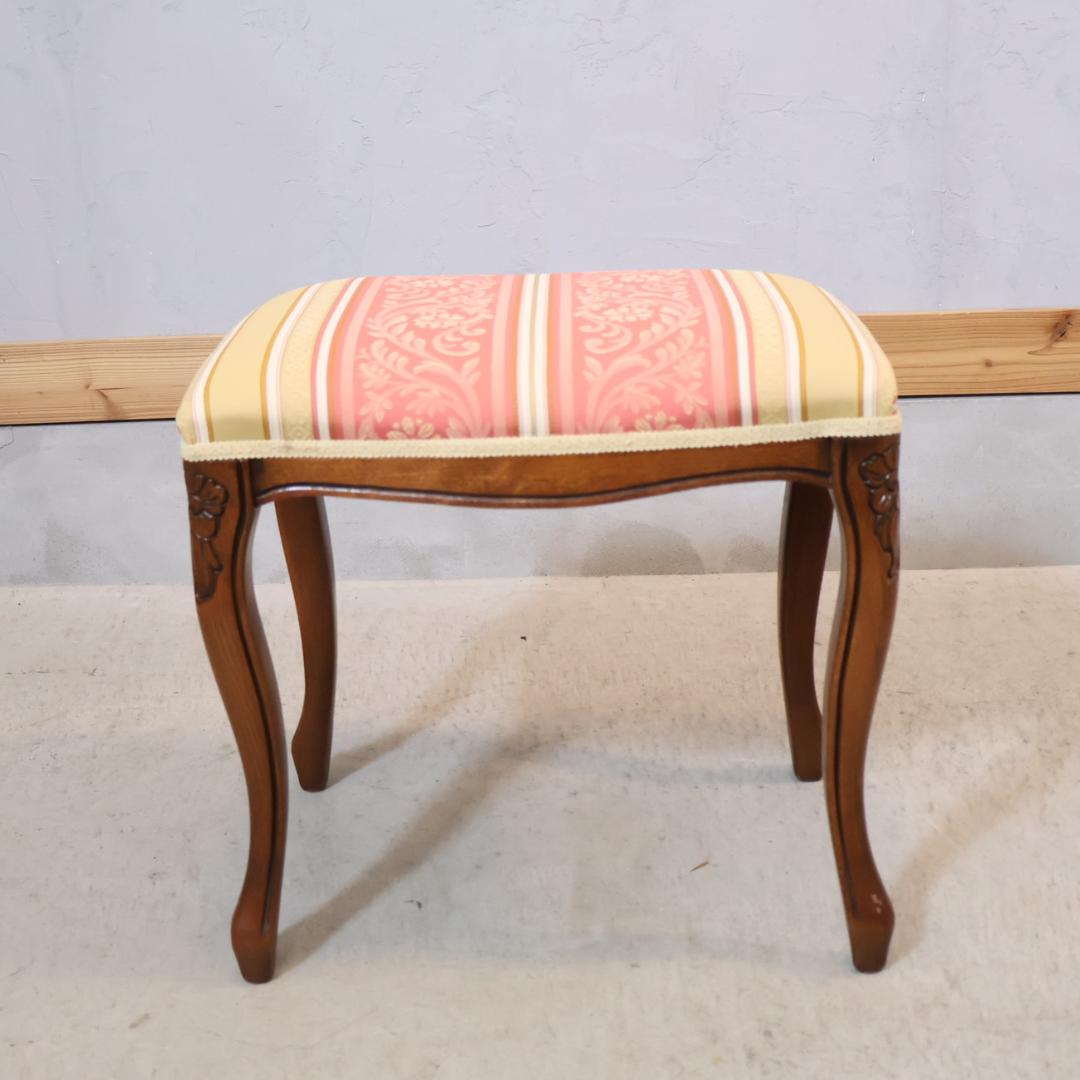 アンティーク調 スツール ヨーロピアンクラシック ロココ調 オットマン 足置き