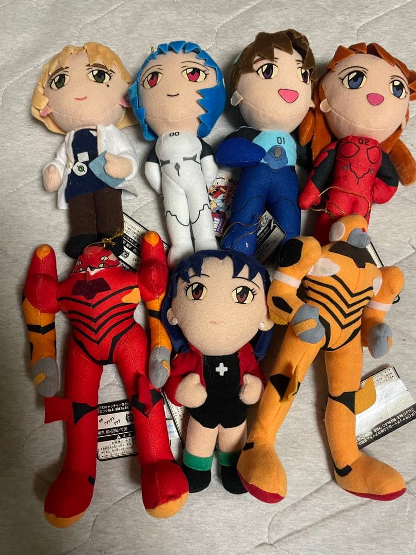 エヴァンゲリオン　セガぬいぐるみ7体セット