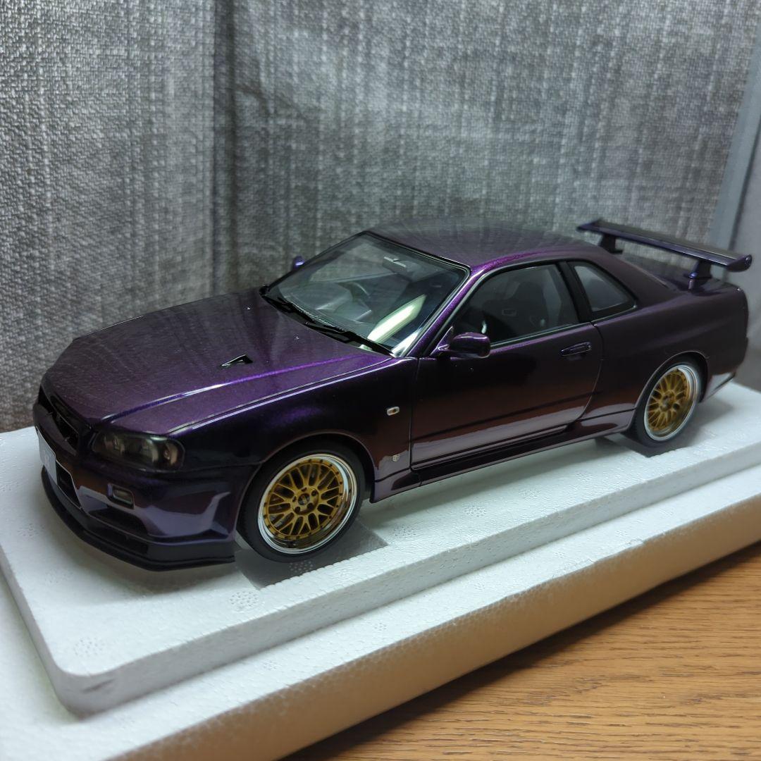 オートアート　GT-R 34　ミッドナイトパープル