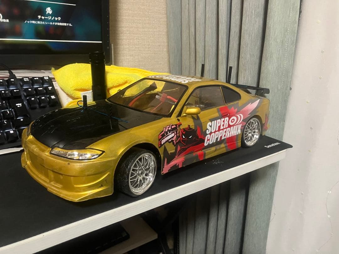 タミヤ ドリフト ラジコン フルセット　TT01　金シルビア 値下げ受け付けます