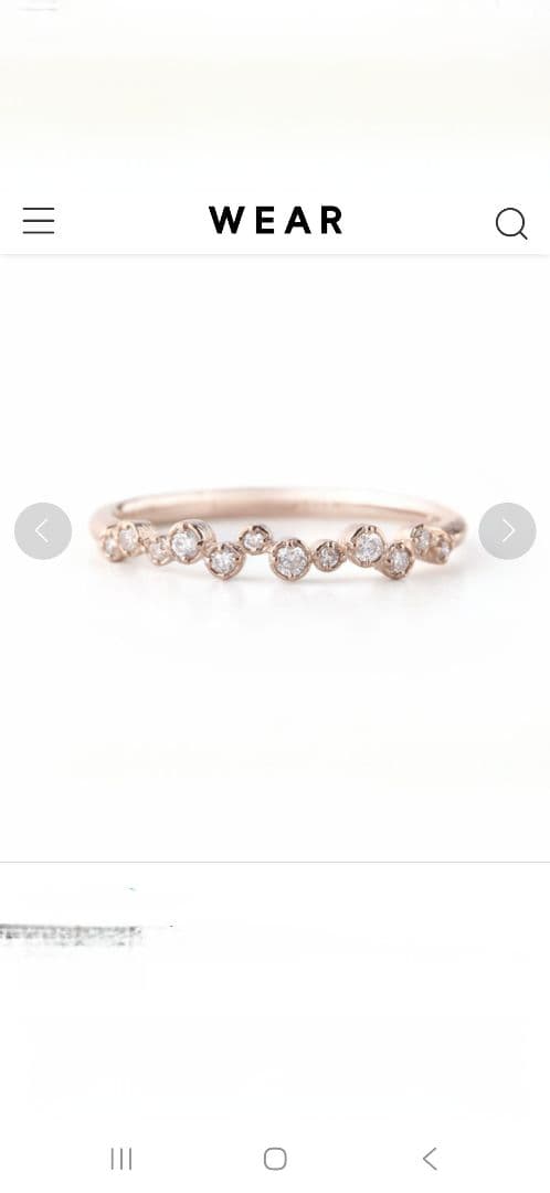 SIENA ROSE k18 ロゼチナ リング