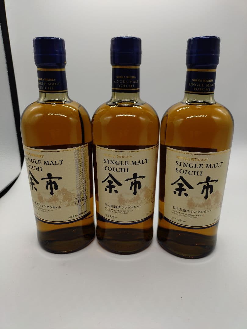 余市 シングルモルトウイスキー 700ml　3本