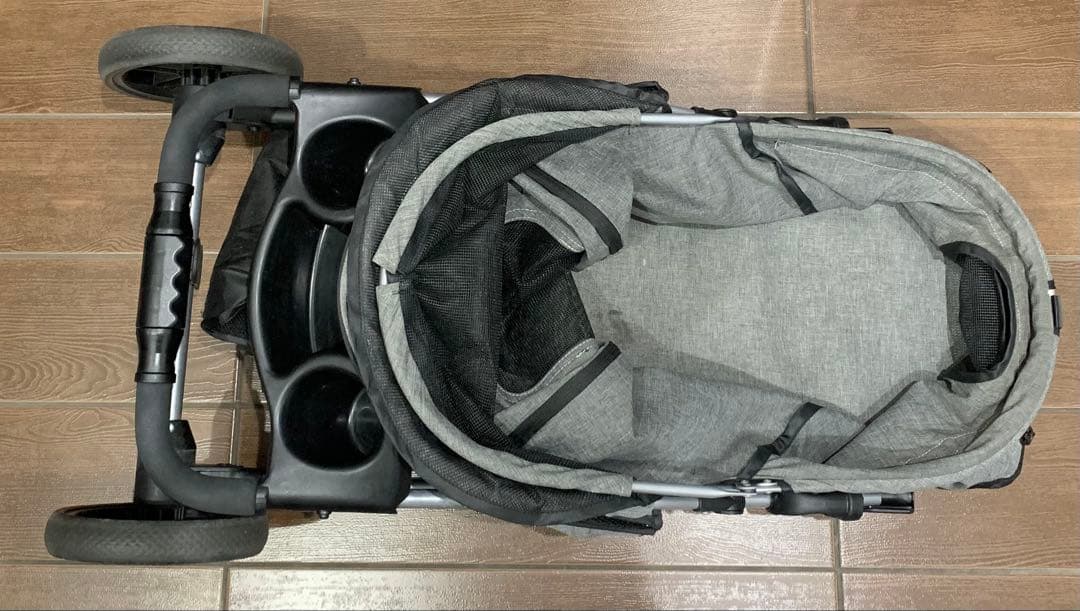 ワンタッチ 折りたたみ ペット キャリー カート バギー 犬 猫 多頭 3輪