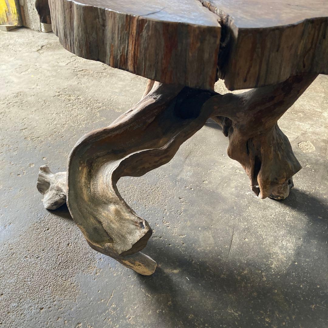 m*o様 引き取り歓迎 流木脚のテーブル 天然木 一枚板 ナチュラル