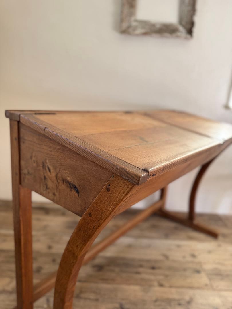 1900s初期フランスアンティーク 2人掛け　スクールデスク