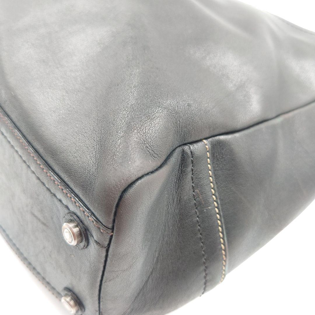 COACH オールドコーチ ビジネスバッグ 2way レザー 黒 トンプソン