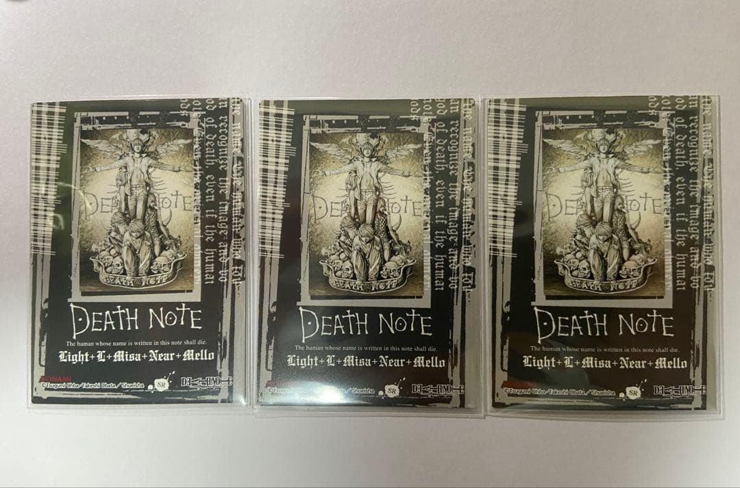 DEATH NOTE トレーディングカード SR L デスノート3枚セット