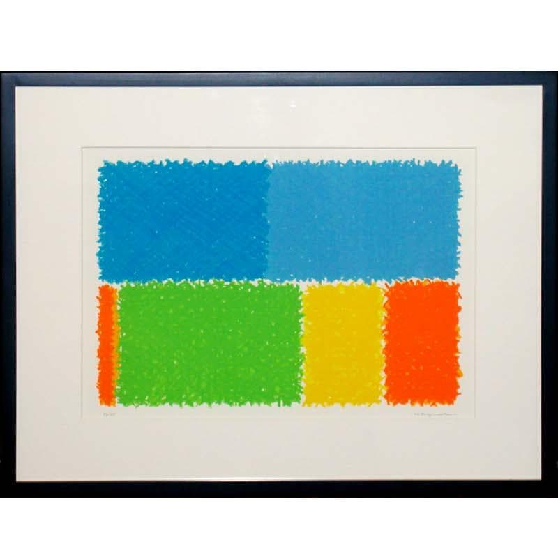 ☆西村一夫☆「内なる風景-B」シルクスクリーン　半切サイズ