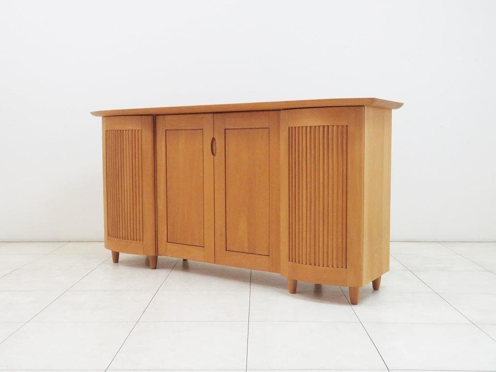 北欧 デンマーク製 サイドボード ビーチ無垢材 キャビネット検skovby